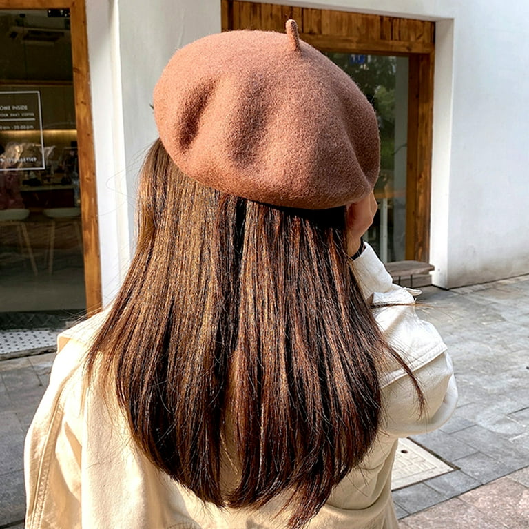 Women Wool Beret Hat Wool French Beret Hat Artist Beret Cap Winter