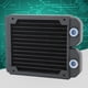 thumbnail image 3 of Radiador de refrigeración por agua para computadora Enfriador de CPU de operación segura con rosca G1/4 negra para sistema de refrigeración por agua para computadora, 3 of 8