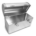 thumbnail image 4 of Plain Metal Dome Lunch Box - Silver, 4 of 4