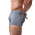 thumbnail image 3 of Aayomet Men Boxers Men's Cheeky Bikini Tanga Low Rise Half Back Coverage Brazilian Underwear,Gray XL, 3 of 5