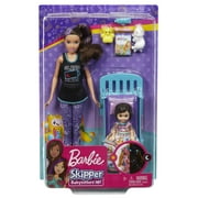Barbie Skipper Babysitters Inc Doll & Accessories, Playset with 2 Dolls & Bedtime-Themed Pieces