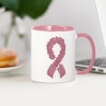 thumbnail image 3 of CafePress - Pink Ribbon Jewel Collage - 11 oz Ceramic Mug - Novelty Coffee Tea Cup, 3 of 4