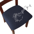 thumbnail image 2 of Waterproof Seat Cushion Covers, Stretch Jacquard Chair Seat Covers Washable Dining Room Seat Slipcovers Removable Kitchen Chair Protector(16"-20",H), 2 of 3