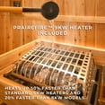 thumbnail image 4 of Backyard Discovery Paxton 2-4 Person Cedar Outdoor Barrel Sauna, Porch, 9kW Heater, 4 of 16