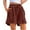 Red, variant on Plebaso Casual Shorts for Women Summer Drawstring Beach Shorts with Pockets Womens Wide Leg Lounge Shorts