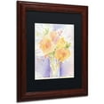 thumbnail image 2 of Trademark Fine Art "Purple Vase Reflection" Canvas Art by Sheila Golden Black Matte, Wood Frame, 2 of 2