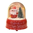 TOPOINT Santa Crystal Ball Christmas Snow Globe Snow Globes For Kids