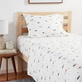 thumbnail image 2 of Eddie Bauer Home | Percale Collection | Bed Sheet Set - 100% Cotton, Crisp & Cool, Lightweight & Moisture-Wicking Bedding, Twin, Cascade Camping, 2 of 11