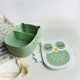 thumbnail image 2 of Lunch Box con divisor 2 compartimentos Lunch Box con divisor Boys Girls Cartoon Owl Bowl Desayuno Desayuno Bento Portable Bento (gris) Sincero  Hogar, 2 of 6