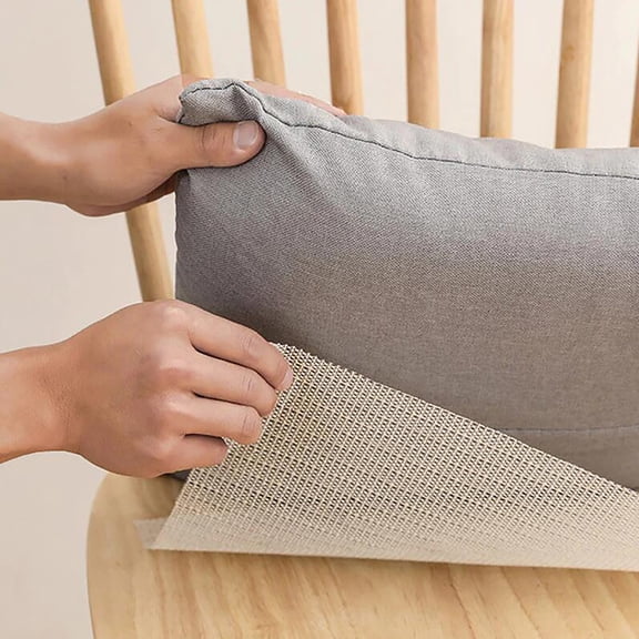 Non-Slip Carpet Pad | Strong Grip Rubber Backing for Area Rugs & Hardwood Floors | Thin Cushion Mat for Floor Protection & Anti-Slip Safety | Eco-Friendly PVC Material