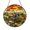 Acrylic 3.5 Inch, variant on Sunset mountain countryside suncatcher with sheep, warm nature themed decor
