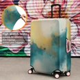 thumbnail image 4 of Teal Marble Gold Abstract Pattern Luggage Cover Fashion Suitcase Cover Baggage Covers Fit 25-28 Inch Luggage (Go Travel), 4 of 5