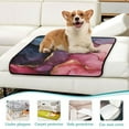 thumbnail image 6 of Qxltty Gilt Pink Patterns Cat litter Pads Pet Set of 2 Diaper Mats Center Anti-leakage Layer Absorbent Soft and Comfortable, 6 of 7