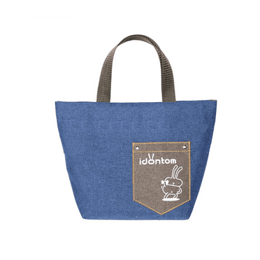 OMOUBOI Tote Handbags Unisex Shoulder Bags Mini Everyday Bag for Travel Work Shopping Grocery Blue