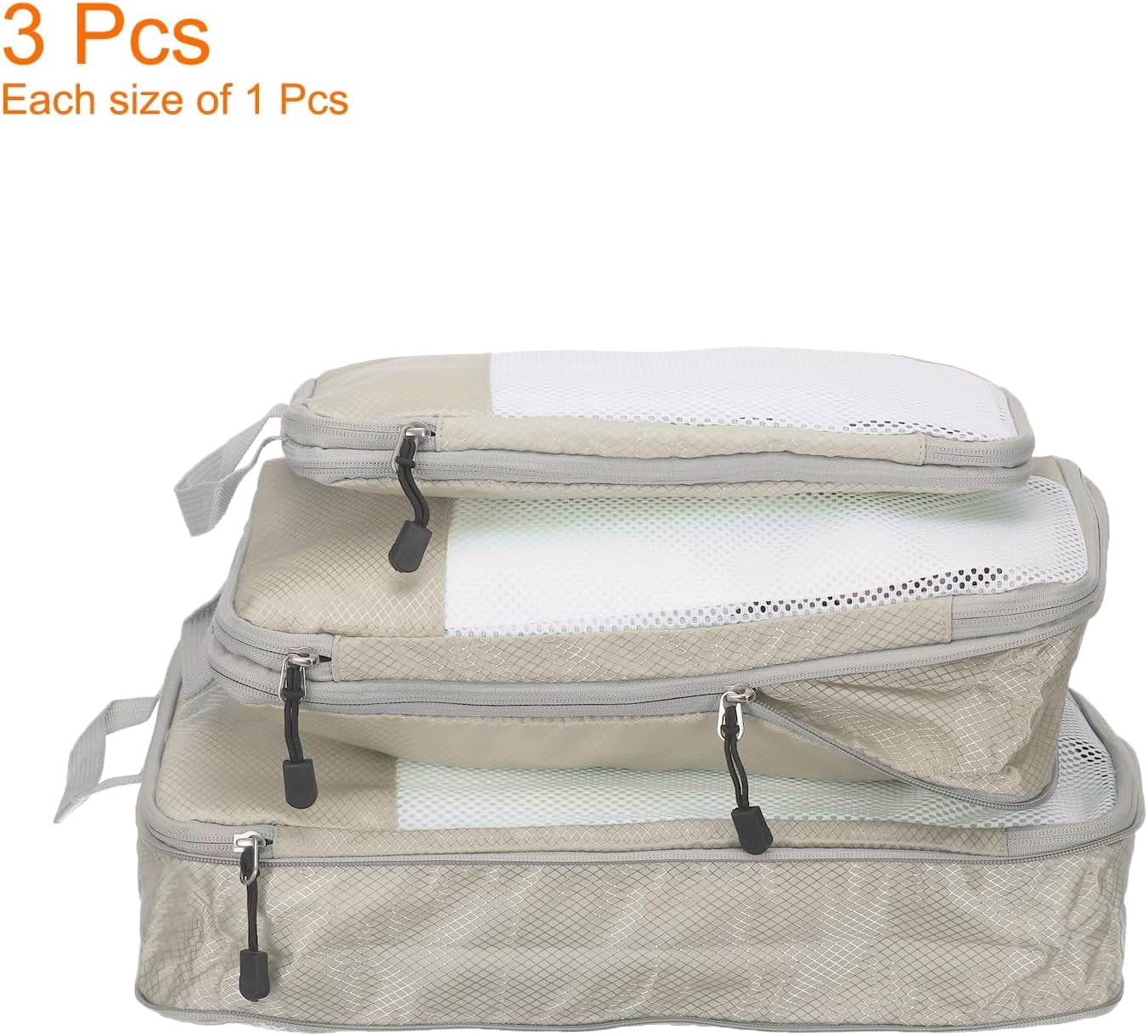 XiHAMA 3pcs Compression Packing Cube for Suitcases Lightweight Luggage Organizers Bag Travel Essentials Compression Bags for Carry on Suitcases