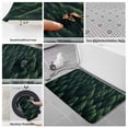 thumbnail image 6 of Green Forest Bath Mat 3 Piece Bathroom Rug Set, Modern Pine Trees Mysterious Art Non Slip Bath Rug Contour Mat and Toilet Lid Cover, Absorbent Shower Mats Soft Bath Rugs and Mats Sets, 6 of 8
