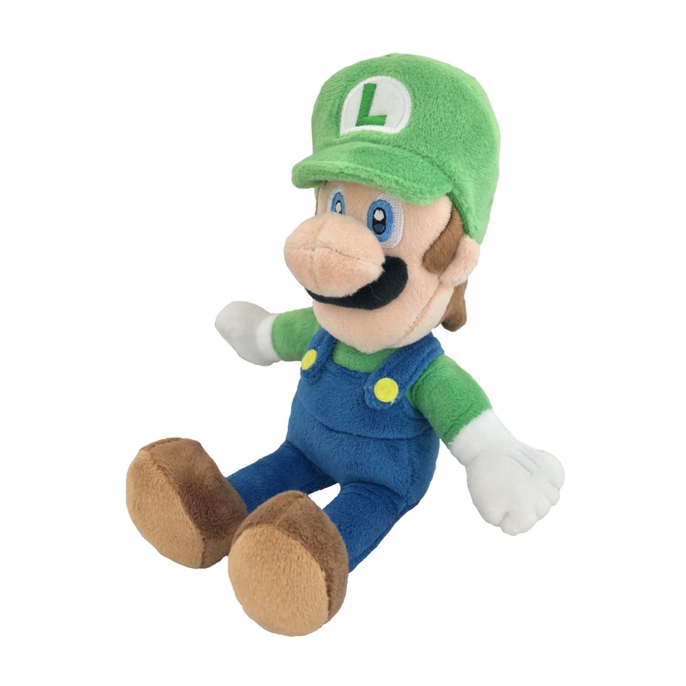 super mario plush luigi