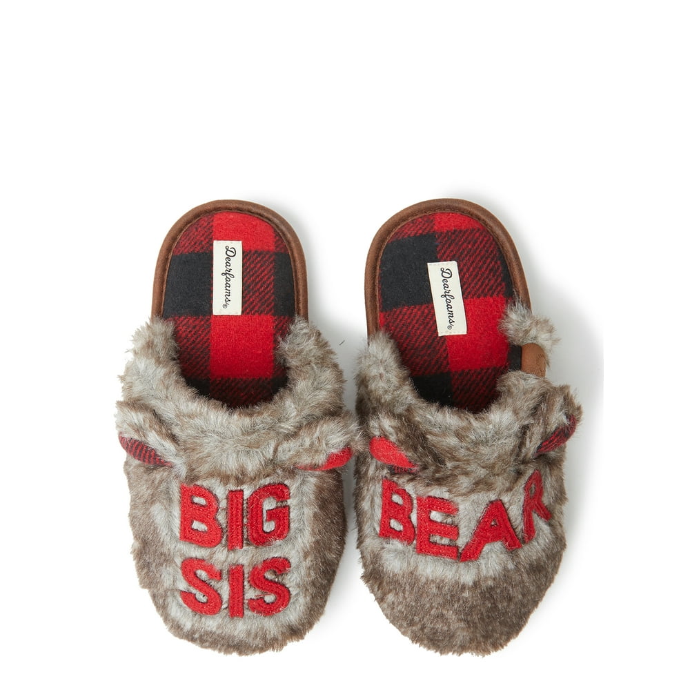adult lil bear slippers