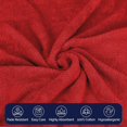thumbnail image 4 of Mocassi Towel Set - Soft, Highly Absorbent, Towels for Bathroom, Gym, Spa & Hotel - High-Quality Turkish Cotton Washcloths, Plush & Durable, Quick-Drying Red, 4 of 4