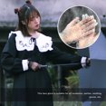 thumbnail image 3 of Qarigey Mujer Guantes Encaje Tul Transparente Puntos Negros Guantes Decoración para Fiesta Boda guantes y mitones D Qarigey AP000748-04, 3 of 6