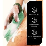 ZOMCHI 2 Pieces Bar Soap Saver Bags with Different Roughness, Exfoliating Soap Bags for Body Wash, Foaming Soap Holder for Shower (Green)