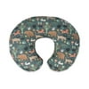 Boppy Nursing Pillow and Positioner Original | Green Forest Animals | Breastfeeding, Bottle Feeding, Baby Support | With Removable Cotton Blend Cover | Awake-Time Support
