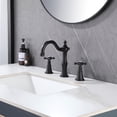thumbnail image 3 of Widespread Faucet Cross Handle Bathroom Sink Faucet, Rustic Vessel Sink Faucet, 3 of 5