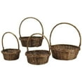 thumbnail image 2 of Wald Imports  Dark Brown Willow Baskets (Set of 4), 2 of 3