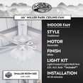 thumbnail image 2 of Ventilador de Techo Portage Bay Miller Park 44" Blanco, 2 of 7