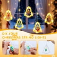 thumbnail image 4 of Qoosea Christmas Lights, 9.8 ft Christmas Decorations Indoor Outdoor Lights, 10 Tree LED String Light with Xmas Ornaments for Party Decor USB, 4 of 9