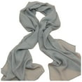 thumbnail image 2 of Foulard en Soie Chiffon Couleur Unie pour Femmes, 2 of 3