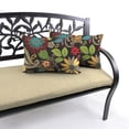thumbnail image 4 of Jordan Manufacturing 12" x 18" Gaya Pizzazz Multicolor Floral Rectangular Outdoor Lumbar Throw Pillow (2 Pack), 4 of 11