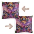 thumbnail image 3 of 20"x20" Pillowcase Pink Birds And Flowers Decorations Pillow Covers Animal Retro Flying Birds Spring Pillow Covers Cushion Case for Sofa Couch, 3 of 8