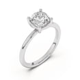 thumbnail image 2 of Meryn Jewel 14K White Gold Plated 1.28 Ct Cushion Cut Lab Created Diamond Engagement Ring for Women Weddings and Anniversaries - Gift for Her - Women's Diamond Jewelry - Affordable Luxury Ring, 2 of 7