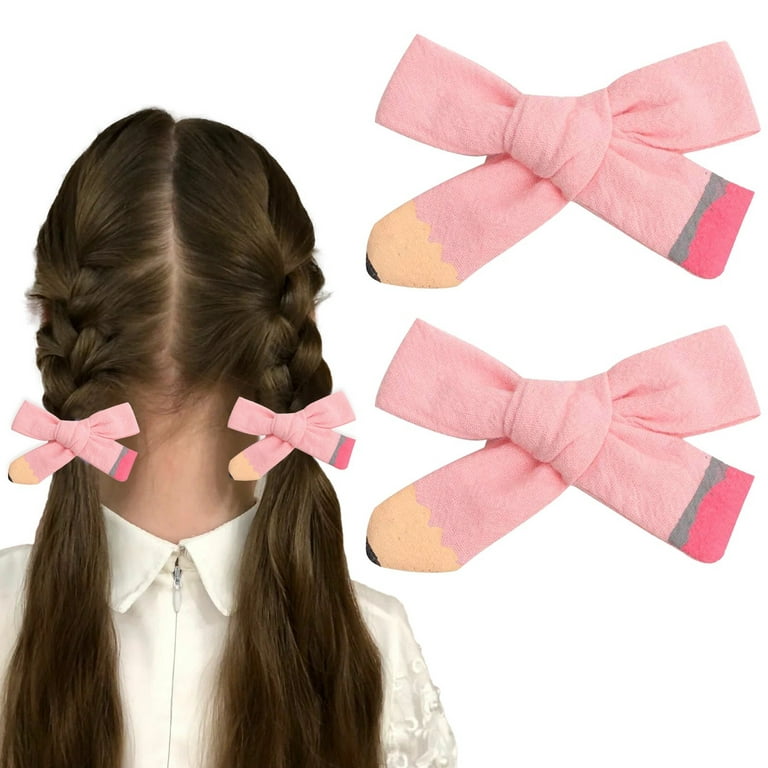 6'' Big Bows Hair Clips Cute Lovely Ribbon Bow Clip Hair Bow Set Multicolor  Hair Accessories for Baby Girls Kids Child Teens, 15Pcs 