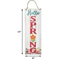 thumbnail image 2 of Spring Easter Welcome Sign Set of 2 for Front Door Wall Signs Hanging Wood Double Sided Spring Farmhouse Indoor Outdoor Decoration Supplies 17"x 6", 2 of 8