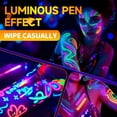 thumbnail image 7 of Pens 12 Colors - Direct Liquid Blacklight Face And Body Paint Markers Temporary Pens For Parties Halloween And Festival 15ml, 7 of 7