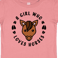 thumbnail image 4 of Inktastic A Girl Who Loves Horses Boys or Girls Baby T-Shirt, 4 of 5