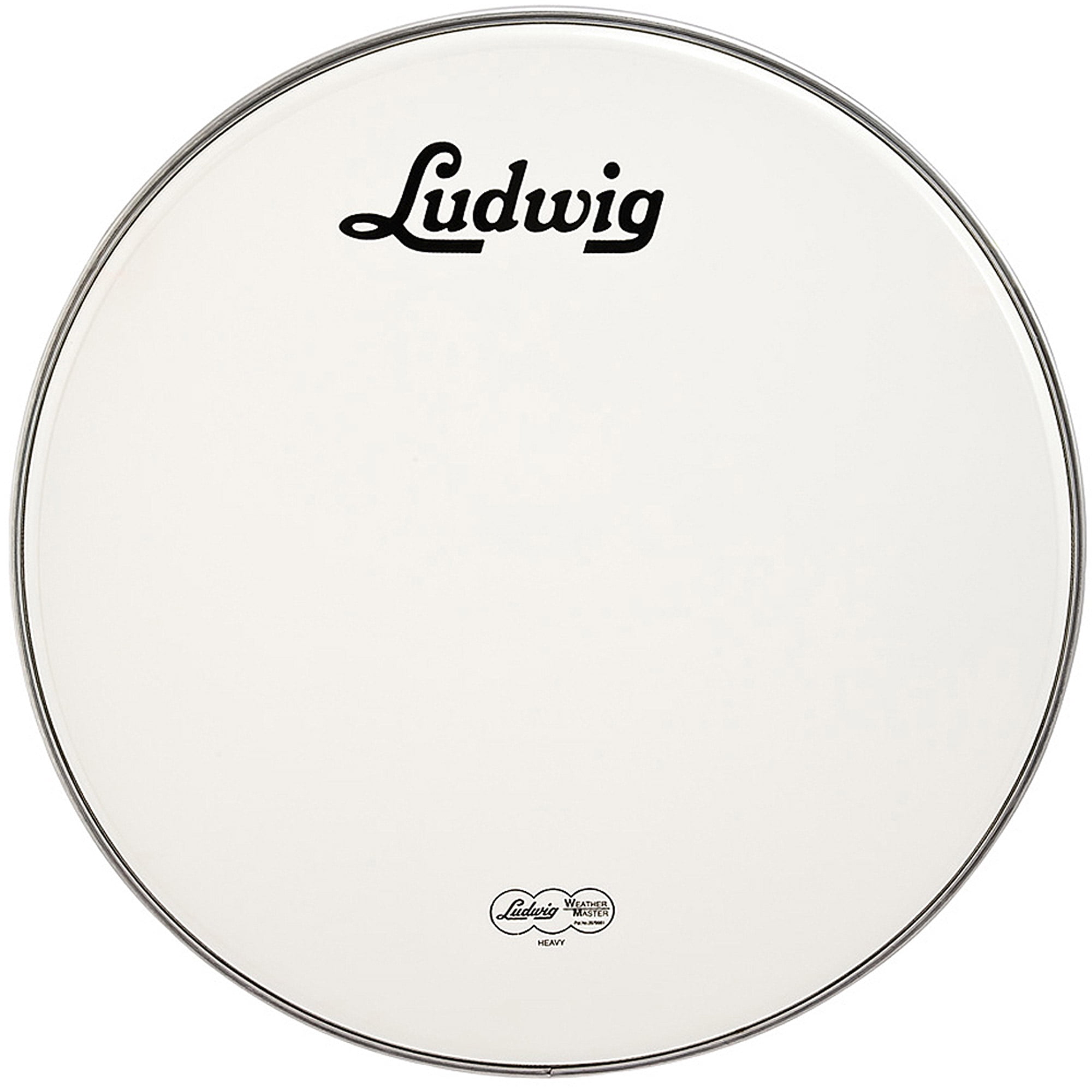Ludwig LW4222V Vintage Logo 22" White Bass Drum Resonant Head with