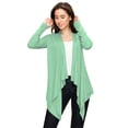 thumbnail image 5 of Made by Johnny Women's Off-Duty Open Front Cardigan XL MINT, 5 of 6
