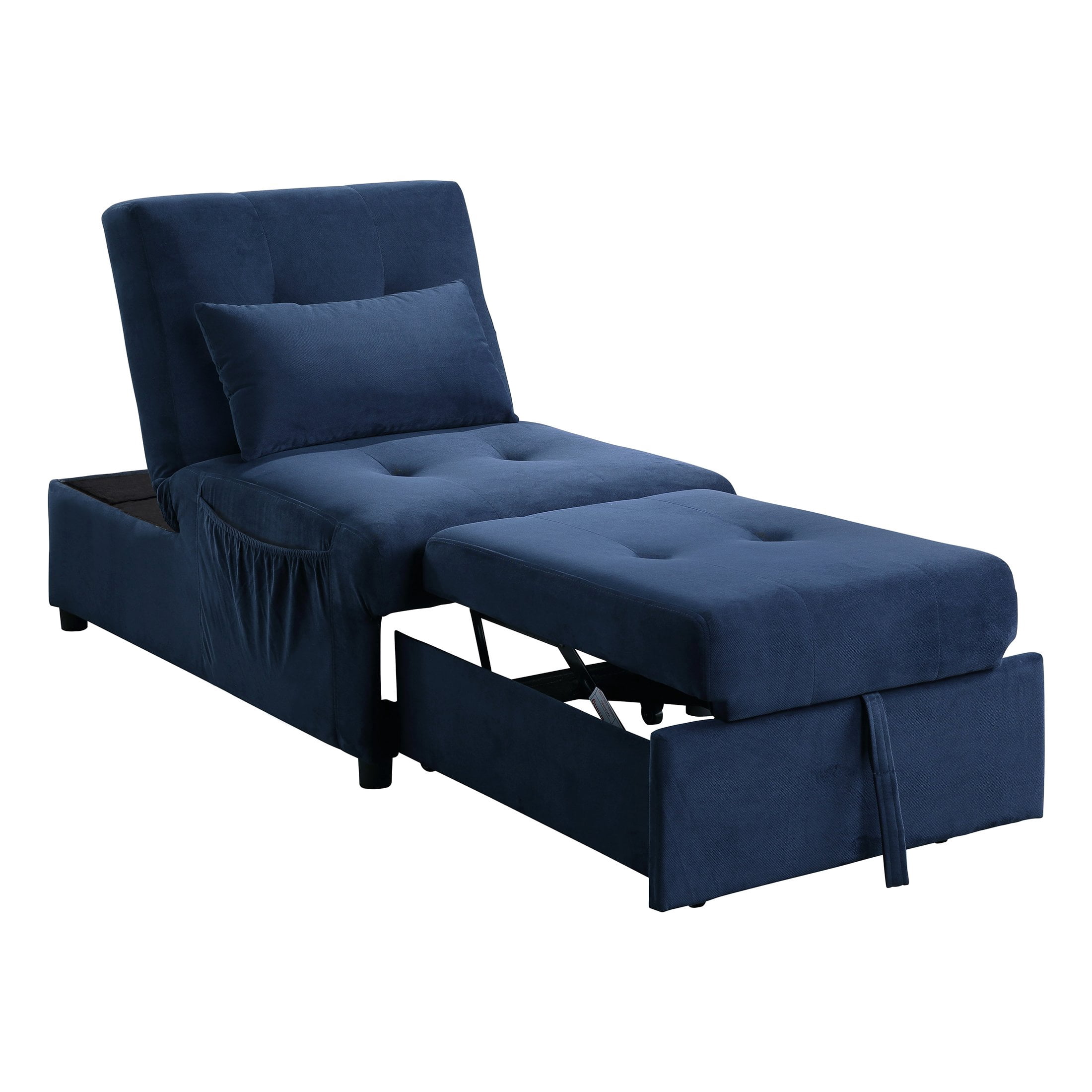 OakvillePark Kotey 4-in-1 Convertible Futon Chair, Blue