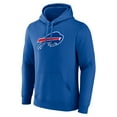 thumbnail image 2 of Men's Royal Buffalo Bills Primary Logo Fitted Pullover Hoodie, 2 of 3