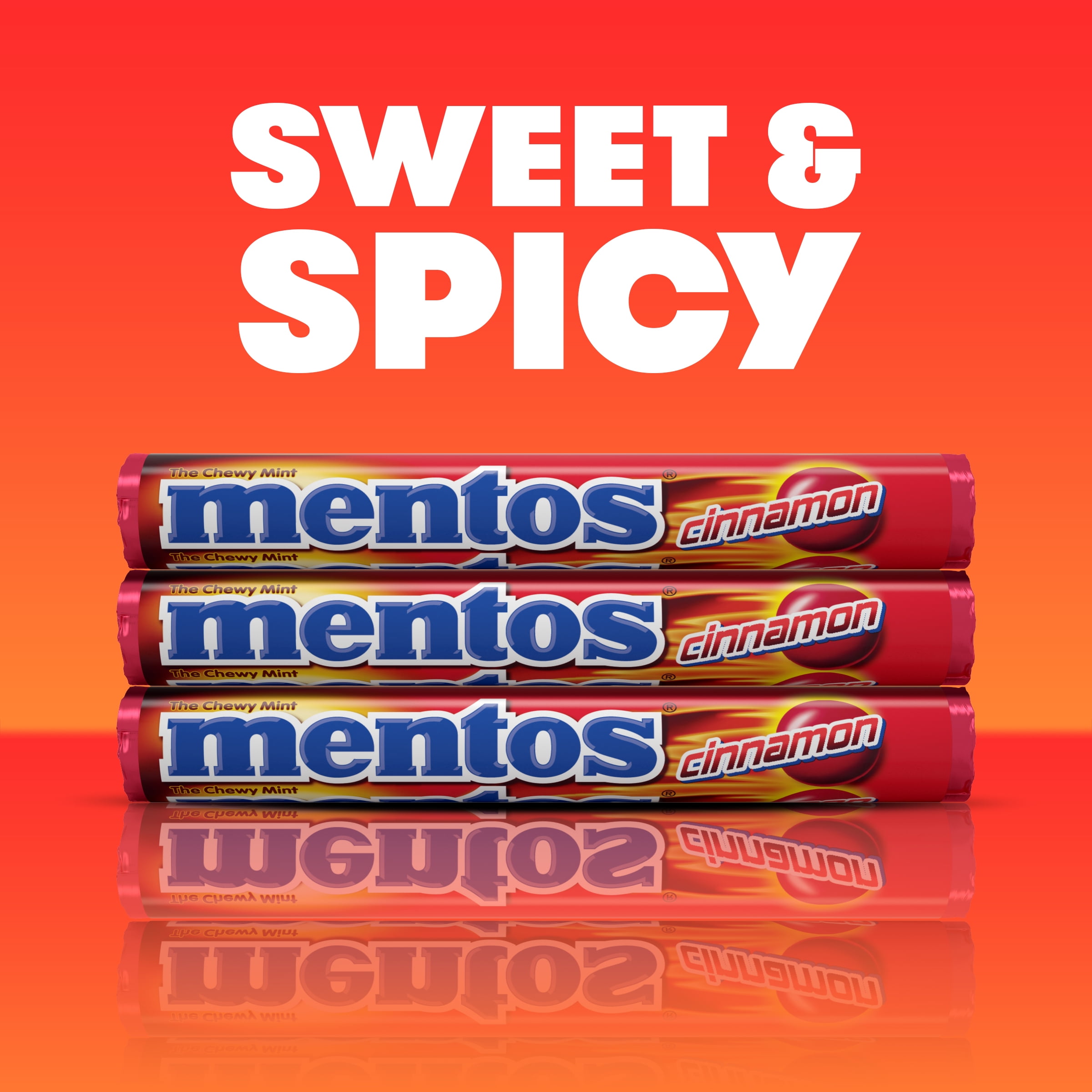 Mentos The Chewy Mint Cinnamon Candy, 1.32 Oz, 15 Count Box - Walmart.com