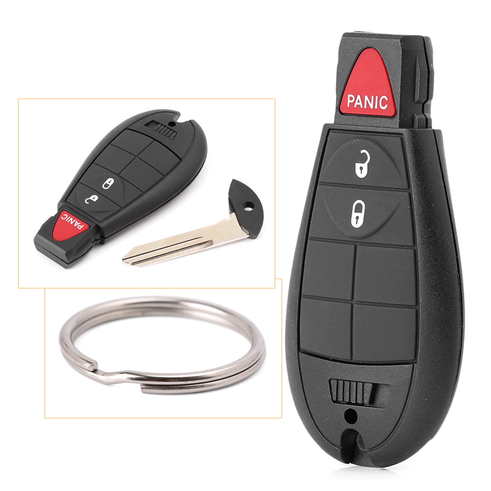 Remote key Fob Replacement Case 4 BTN 3+1 PANIC Cover Fit For Chrysler FOBIK 