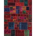 thumbnail image 1 of Ahgly Company Indoor Rectangle Abstract Purple Oriental Area Rugs, 8' x 10', 1 of 6