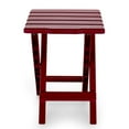 thumbnail image 2 of Camco 51684 Red Regular Adirondack Portable Outdoor Folding Side Table, Perfect for The Beach, Camping, Picnics, Cookouts and, 2 of 6