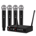 thumbnail image 6 of VM304 Audio 4-Channel Wireless Microphone System Handheld Mic 80M Range for Karaoke Speech Singing Portable Set US Plug, 6 of 9