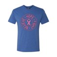thumbnail image 2 of Believe Hope Awareness Mens Premium Tri Blend T-Shirt, Vintage Royal, X-Large, 2 of 3