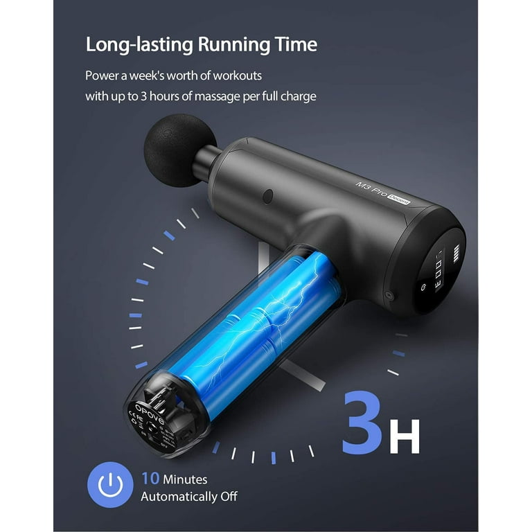OPOVE Massage Gun Deep Tissue Percussion Super Quiet Muscle Massager Chronic Pain Relief, Handheld Portable Fascia Massager Drill for Workout OPOVE Massage Gun Deep Tissue Percussion Super Quiet Muscle Massager Chronic Pain Relief, Handheld Portable Fascia Massager Drill for Workout