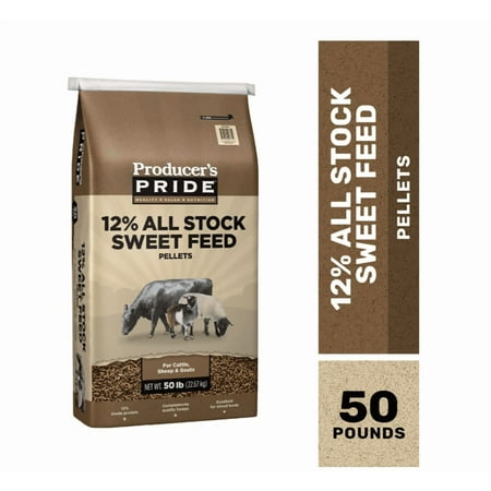 Producer's Pride 12% All-Stock Sweet Pelleted Cattle Feed, 50 lb. Bag